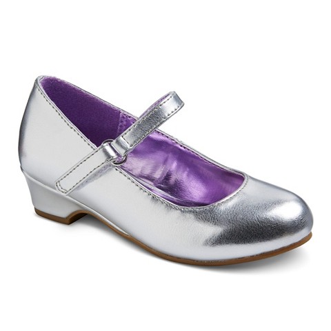 Toddler Girl's CherokeeÂ® Darianne Mary Jane Shoes - Silver product ...