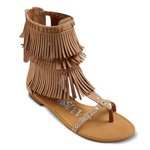 ... Sam  Libby Hughes Gladiator Fringe Sandals product details page