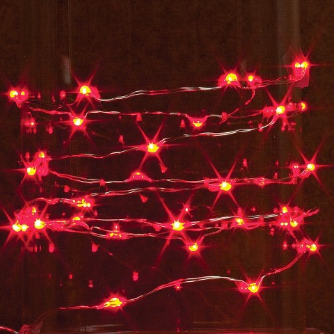 10 ft. LED String Light with Timer - Red : Target