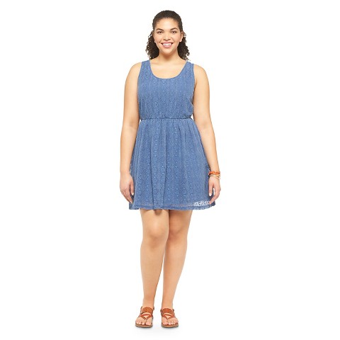 Plus Size Sleeveless Lace Skater Dress -Mossimo Supply Co. product ...