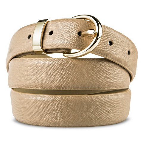Women's Textured Belt Beige - Merona™