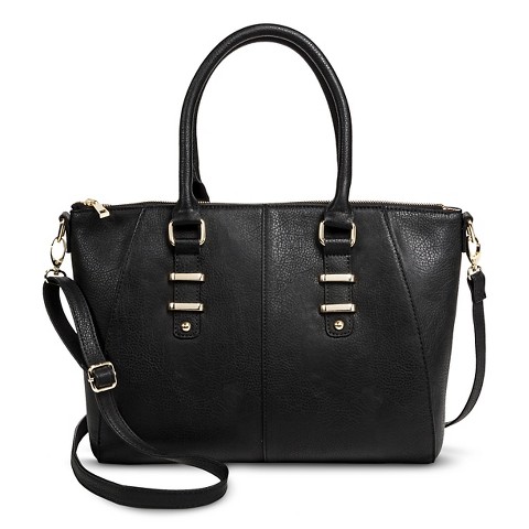 Women's Solid Crossbody Handbag - Black product details page