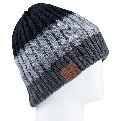 bluetooth  Beanie product Grey/Black   beanie  with Tenergy  Ribbed  Bluetooth  hats Knit Multi