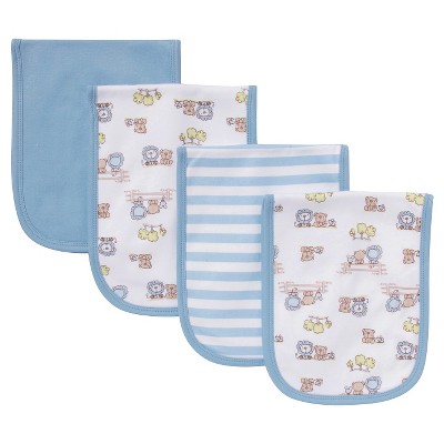 Gerber® Newborn Boys' 4 Pack Burp Cloth Set