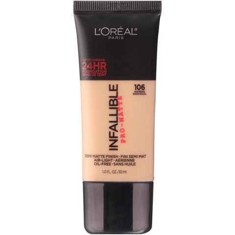 OrÃ©alÂ® Paris Infallible Matte Foundation product details page