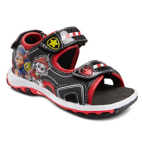 Toddler Boyâ€˜s Paw Patrol Light Up Sandals - Black product details ...