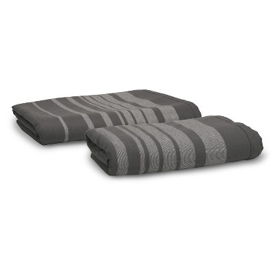 Blank Home Fade to Grey Hamman Portuguese Hand Towel - Grey