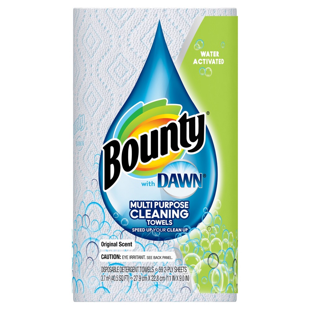 UPC 037000923848 Bounty with Dawn Water Activated Detergent Towels 1