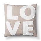 Love Decorative Pillow - Tan