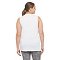 Plus Size Gym Shirt Tank White. Additional View 2