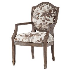 Hampton Shield Back Exposed Wood Arm Chair