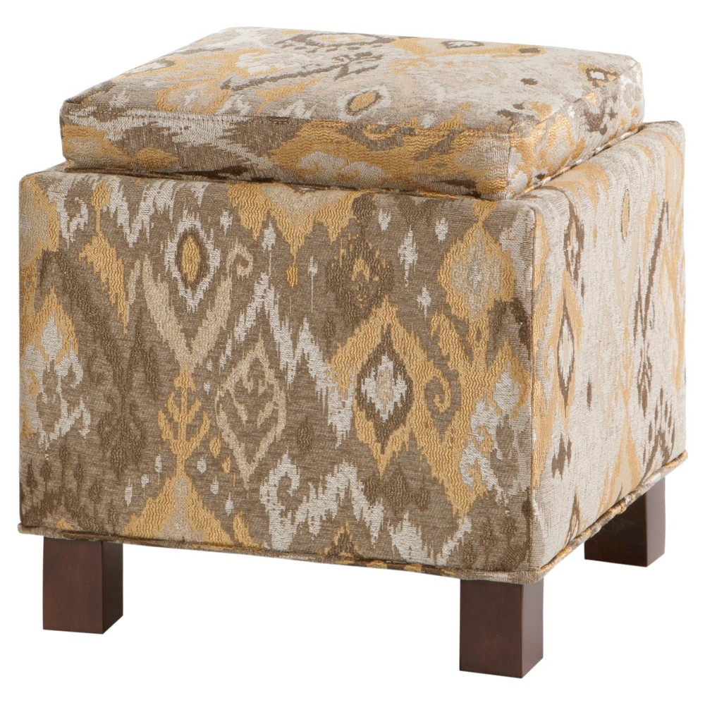 UPC 675716531409 product image for Storage Ottoman: Shelly Square Storage Ottoman With Pillows - Taupe | upcitemdb.com