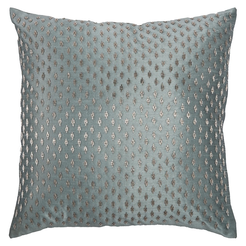 RIZZY HOME TEXTURED WITH BEADS DECORATIVE PILLOW