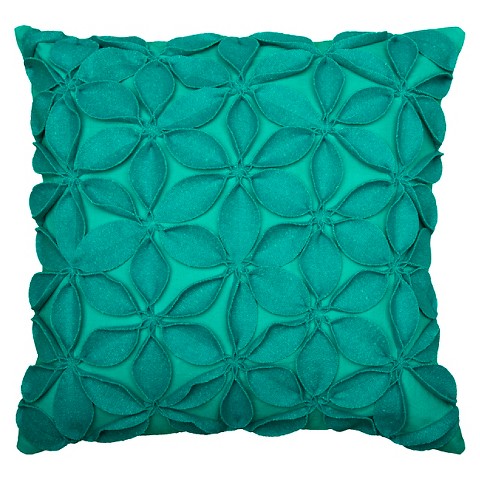 Rizzy Home Leaves Applique Decorative Pillow : Target