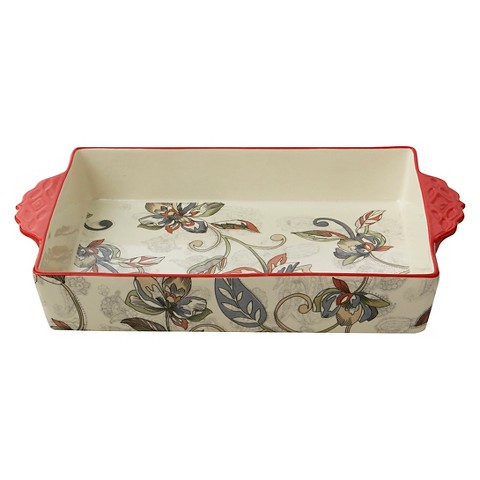 Easy Exotic 13" x 9" Indian Floral Baker