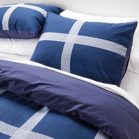 Room Essentials Linework Plaid Duvet Cover Set : Target