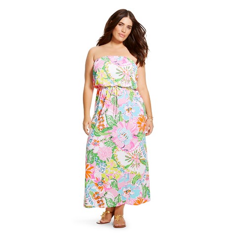 Lilly Pulitzer for Target Women's Plus Size Strapless Maxi Dress ...