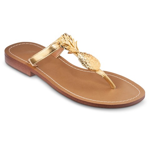Lilly Pulitzer for Target Women's Gold Sandals -... : Target