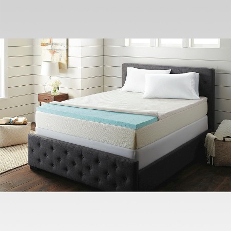 topper mattress regulating foam temperature memory sensorpedic twin inch threshold target