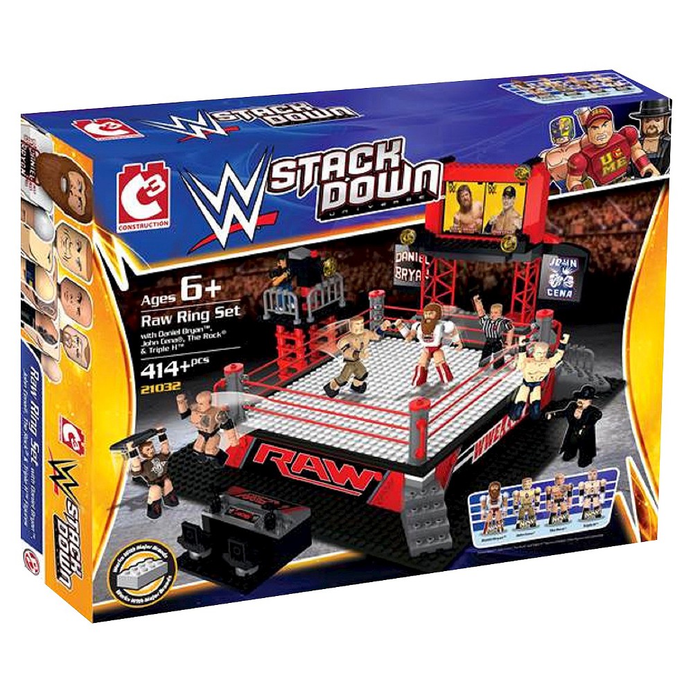 UPC 885561210323 product image for WWE Stackdown Raw Ring Set w/ Daniel Bryan, John Cena, The Rock and Triple H | upcitemdb.com