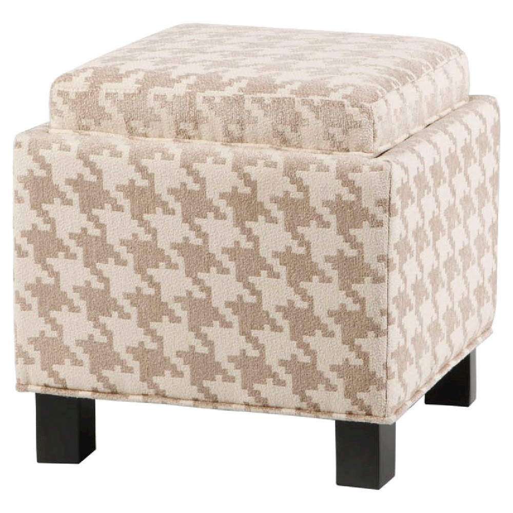 UPC 675716531416 product image for Storage Ottoman: Shelly Square Storage Ottoman With Pillows - Linen | upcitemdb.com