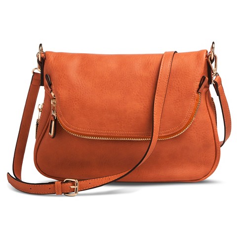 Women's Zipper Flap Crossbody Handbag product details page