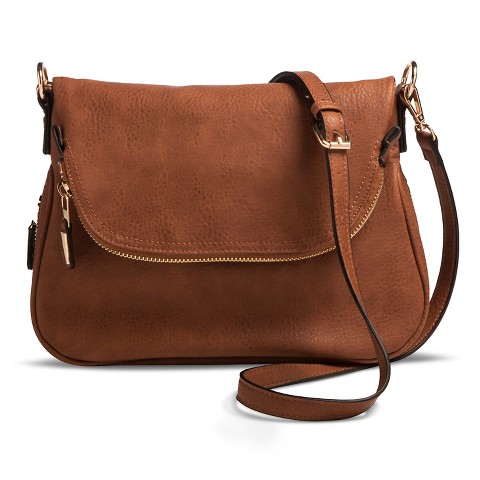 Women's Zipper Flap Crossbody Handbag product details page