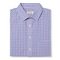 Men's Non-Iron Regular Fit Check Dress Shirt Purple and Blue - Merona™. Additional View 1