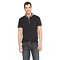 Men‘s Gingham Woven Collar Polo Black - No Retreat. Additional View 1