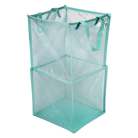 Room Essentials™ Pop Up Hamper - Mesh Turquoise : Target