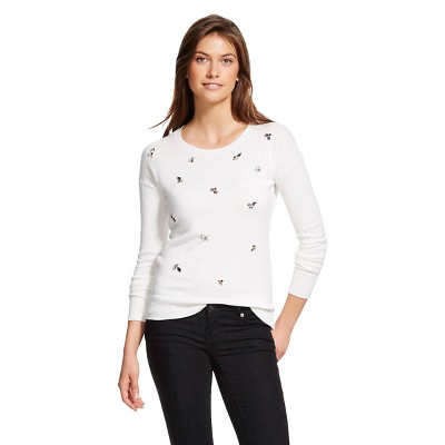 Women's Embellished Pullover Sweater - Merona™