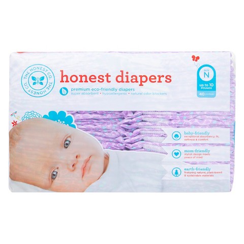 Honest Diapers Leopard - Size Newborn (40 Count) product details page