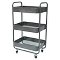 3-Tier Metal Cart with Mesh Trays - Gray - Room Essentials™. Additional View 1