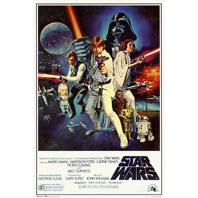 Art.com Star Wars Episode IV New Hope Classic Movie Mounted Print