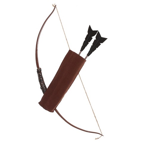 black toy bow and arrow