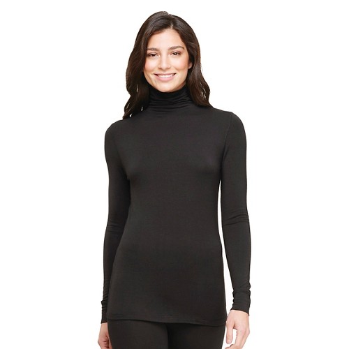 Warm Essentials by Cuddl Duds Women's Smooth Stretch Thermal Turtleneck