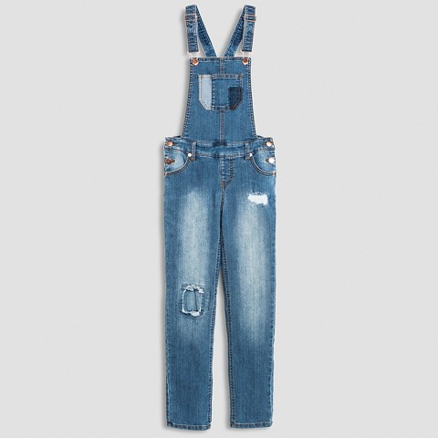 Girls' Overalls Vintage Wash product details page