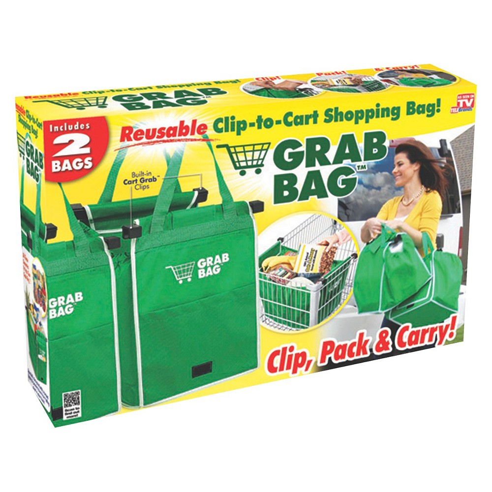 As Seen On TV Grab Bag Reusable Shopping Bags, Green Product Comparison