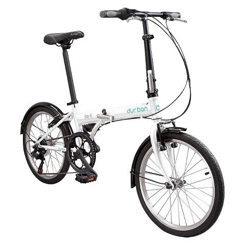 Durban Bay 6  Six Speed Folding Bike - White