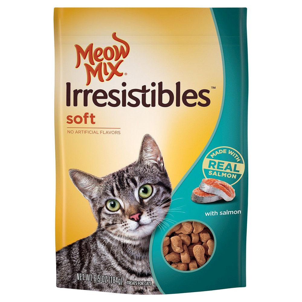 UPC 829274528191 product image for 6.5oz Meow Mix Irresistibles Treat Soft With Real Meat Grilled Salmon | upcitemdb.com