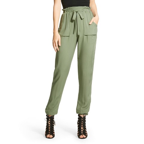 women's plus size olive green cargo pants