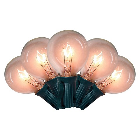 25 Ct G40 Globe Light String Light Set - Clear : Target