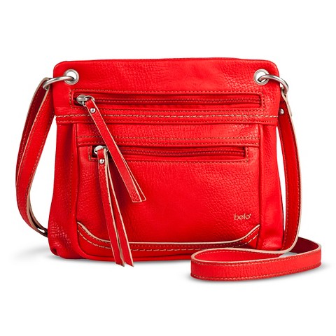 Women's Double Zipper Pocket Crossbody Handbag product details page