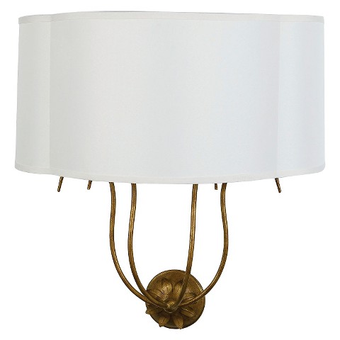 Iron Wall Sconce with Fabric Shade : Target