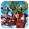 Avengers Assemble Square Paper Dessert Plates - 8 count. Additional View 1