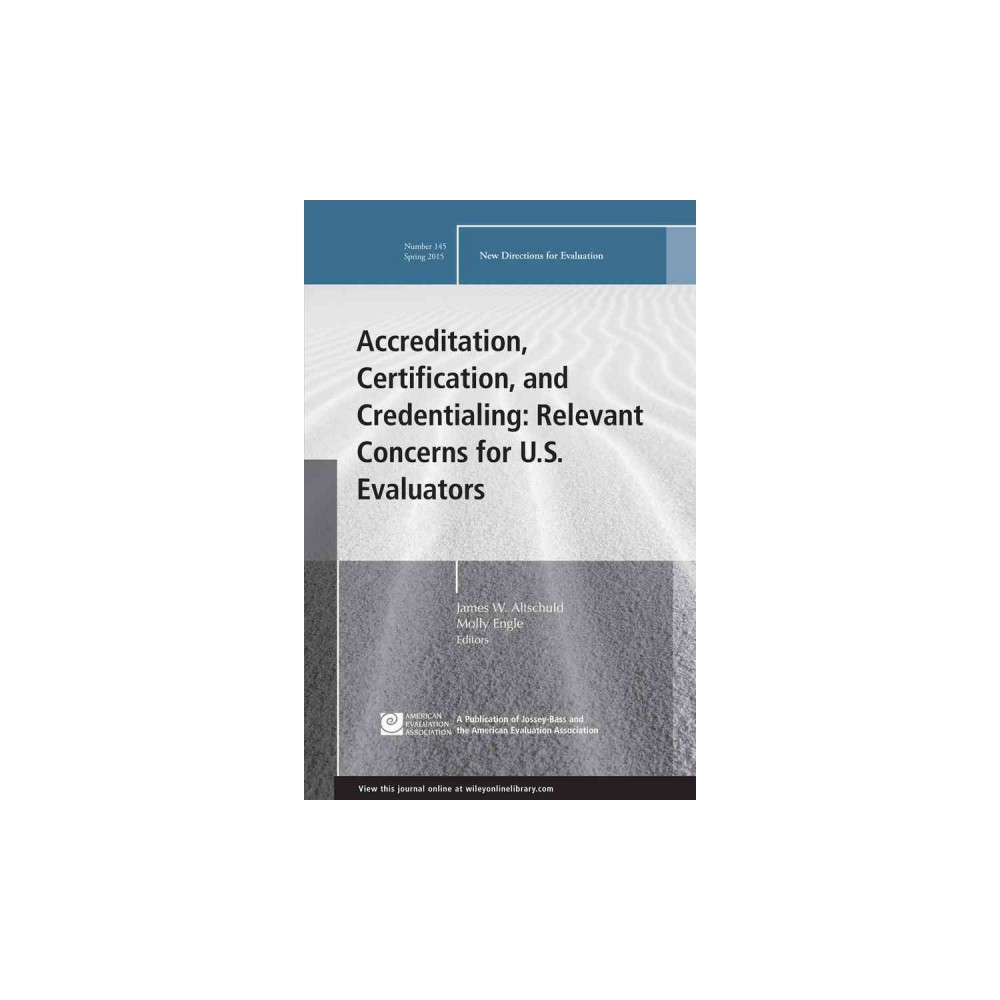 ISBN 9781119057697 product image for Accreditation, Certification, and Credentialing (Paperback) | upcitemdb.com