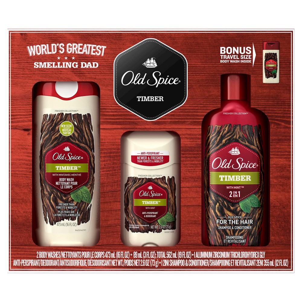 UPC 012044025451 - Old Spice Timber Father's Day Gift Set | upcitemdb.com