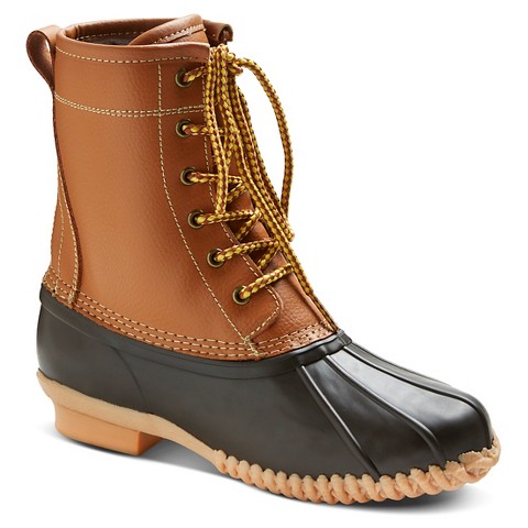 womens tan duck boots