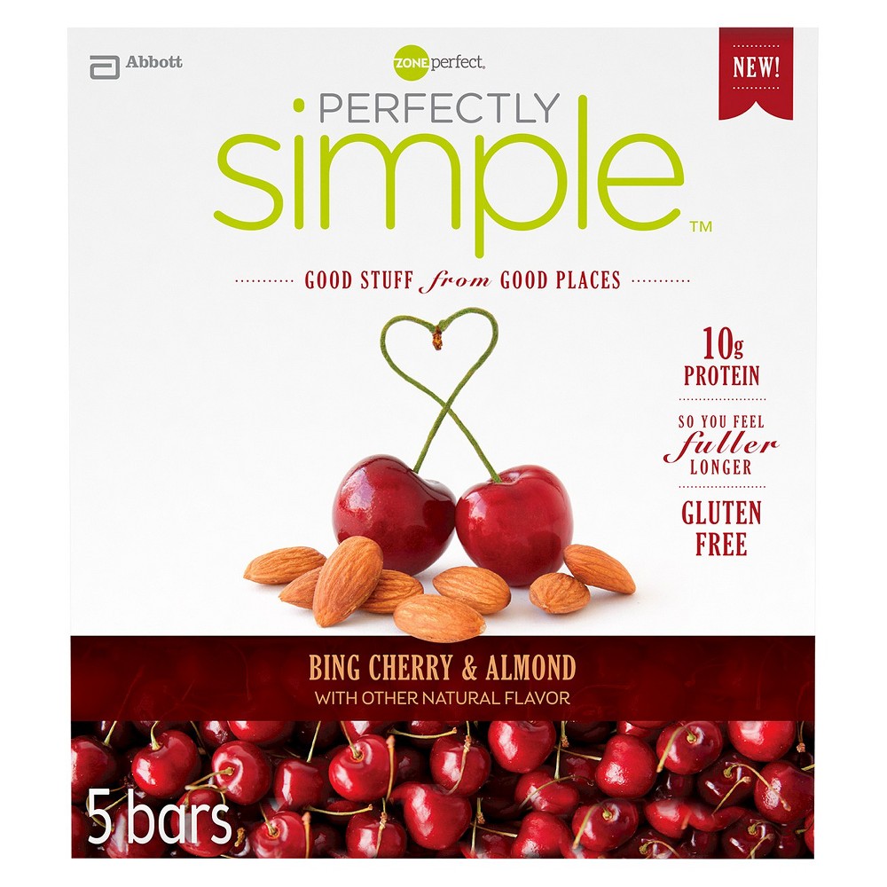 UPC 638102641465 product image for ZonePerfect Perfectly Simple Bing Cherry & Almond Energy Bars - 5 Count | upcitemdb.com