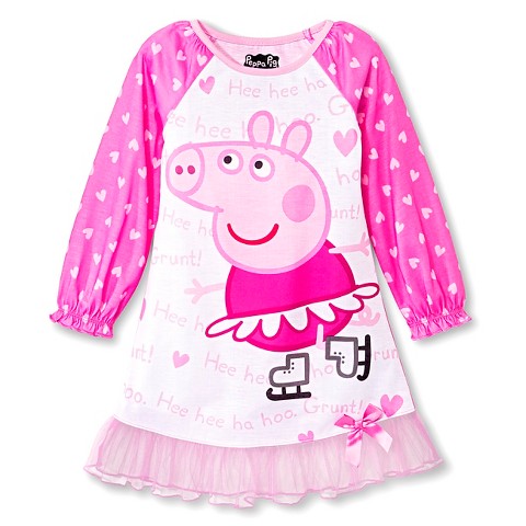 nightgown peppa pig toddler pink target